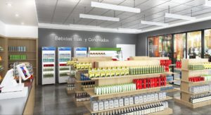 grocery store ceiling and wall panels