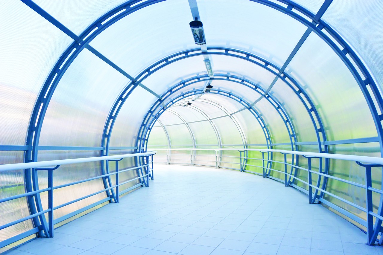 Macrolux panels for tunnel