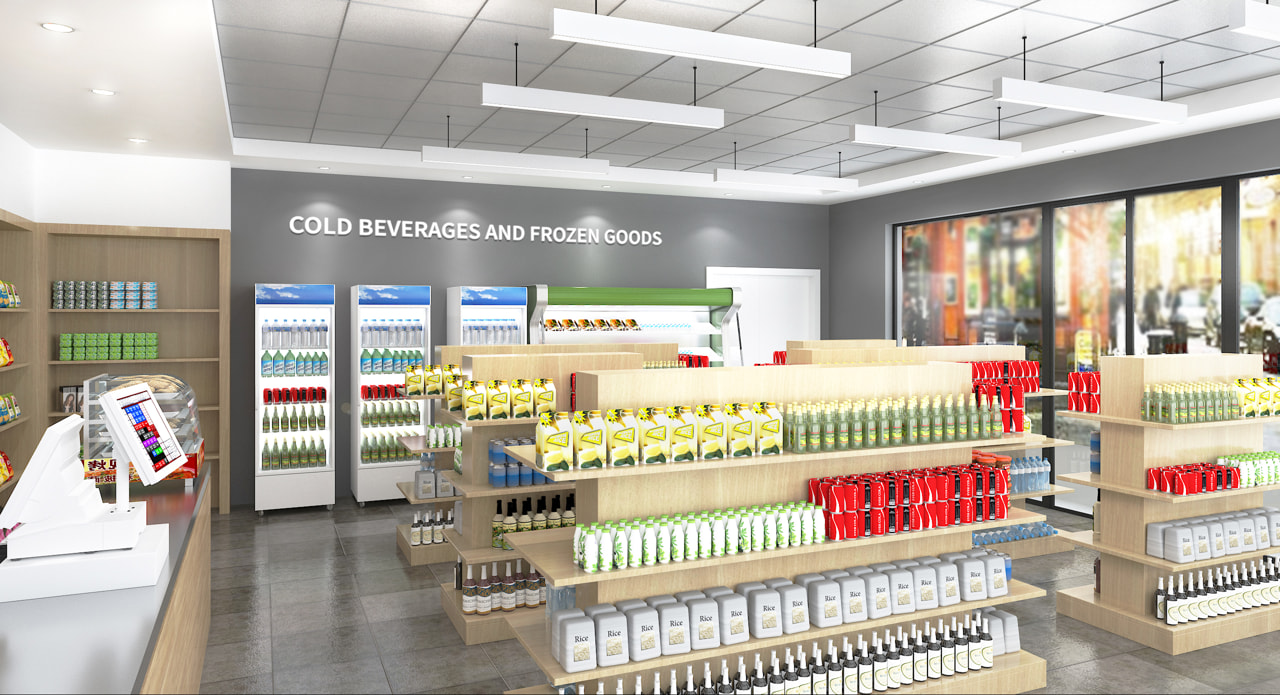 commercial grocery store ceiling panels