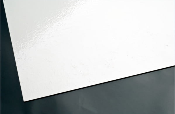 Exterior liner panel white close-up