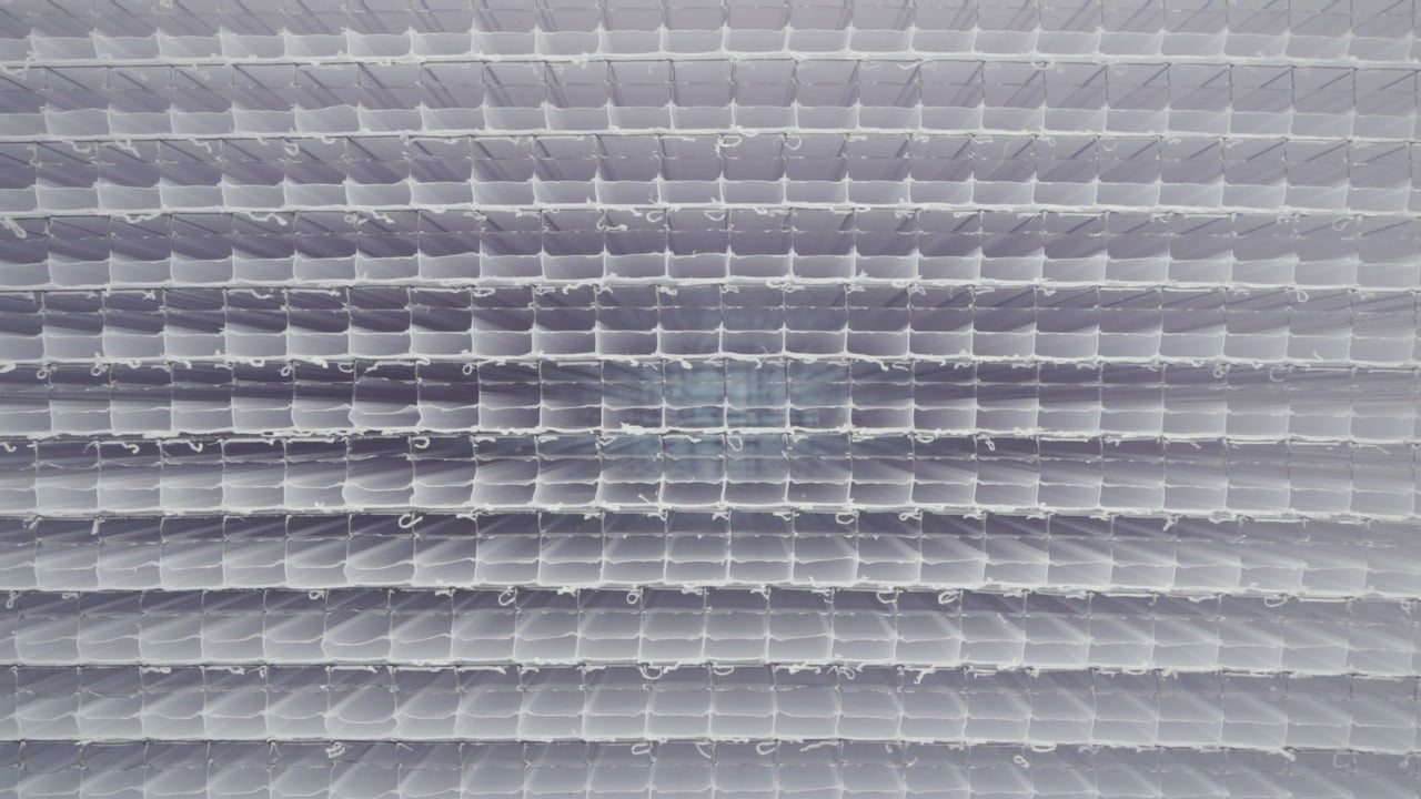 Multiple multiwall panels structure