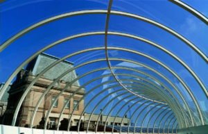 Solid clear fiberglass architecture panels