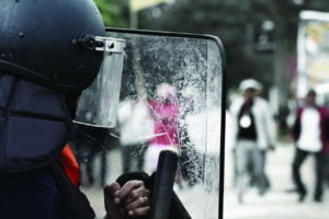 Solid protective shield panels