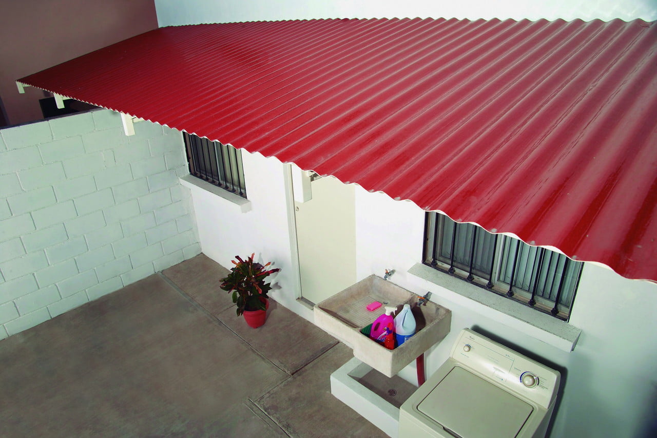 Opaque outdoor patio roof